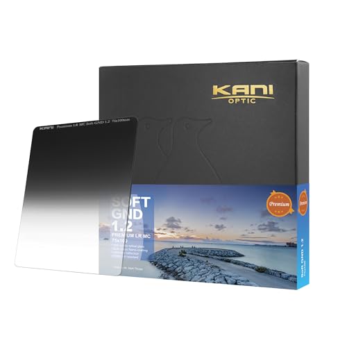 KANI 75粍幅 角型瀘過器 二分の一ND瀘過器 Premium LR MC Soft GND 1.2 75×100粍 減光 貨物輸送無料