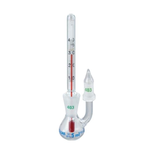 熱度計付き添い人比重瓶 100mL 023.03.100 貨物輸送無料