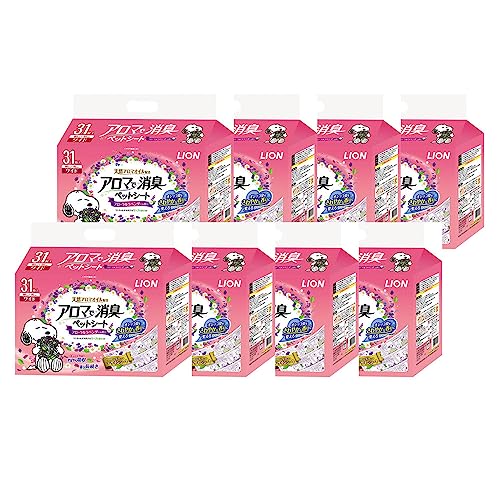百獣の王 香りで消臭愛玩動物腰かけ 広広とした 31枚入×8個 入れもの売りわたす LIONPET 貨物輸送無料