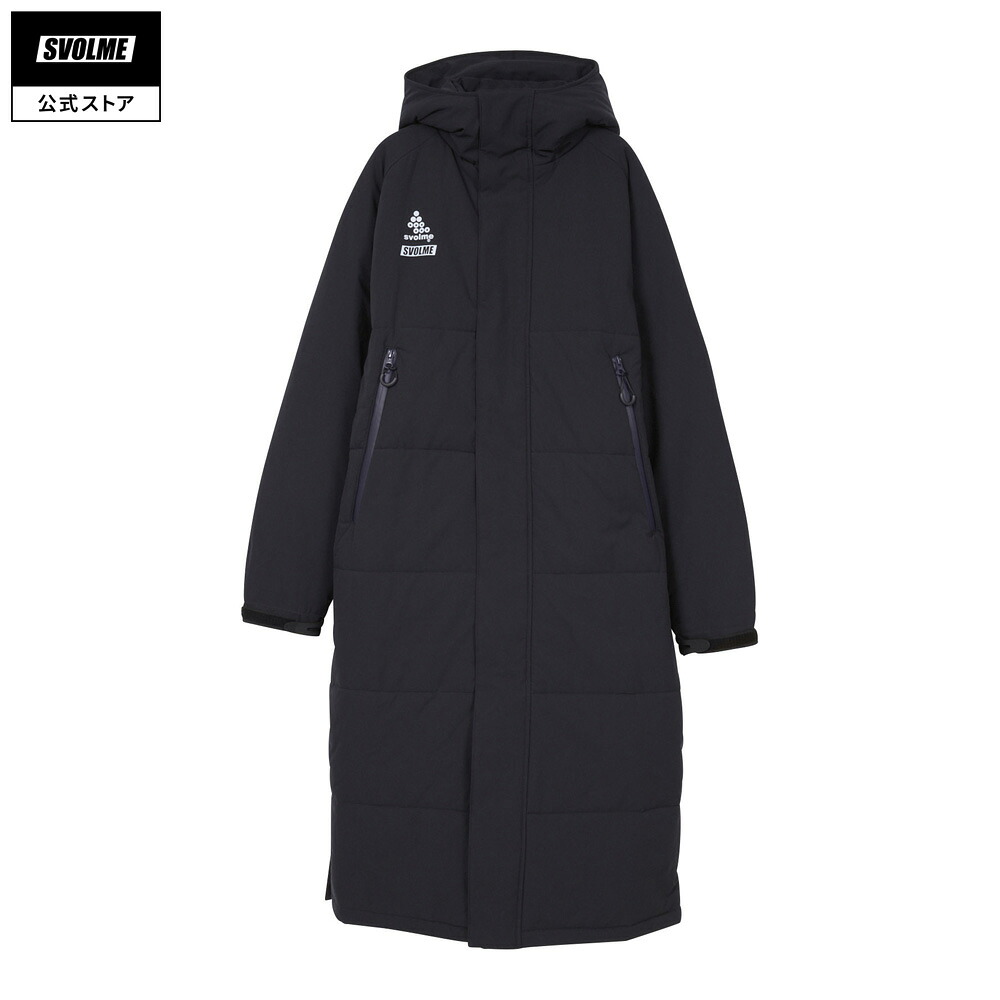 【公式】SVOLME スボルメ 発熱中綿ベンチコート ユニセックス 2024AW S/M/L/XL NAVY