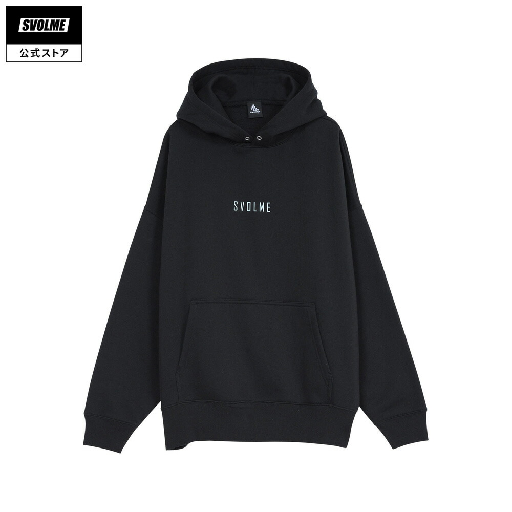 【公式】SVOLME スボルメ 裏起毛スウェットロゴフーディー ユニセックス 2024AW M/L/XL BLACK