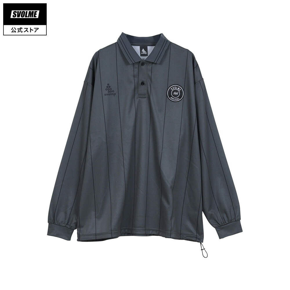【公式】SVOLME スボルメ PINSTRIPE FBロングシャツ ユニセックス 2025AW S/M/L/XL DARK KHAKI