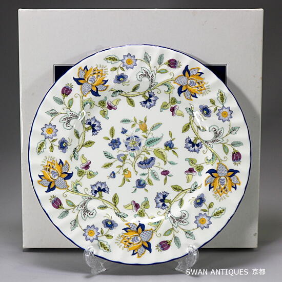 楽天市場】ミントン Minton 英国製 ハドンホール ブルー プレート 20cm