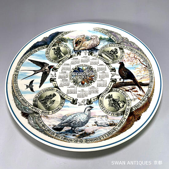 ウェッジウッド Wedgwood 2003年 シーズンズ 小鳥暦 一皿 箱付き添い人 未当て嵌める 食器・カトラリー・グラス-食器