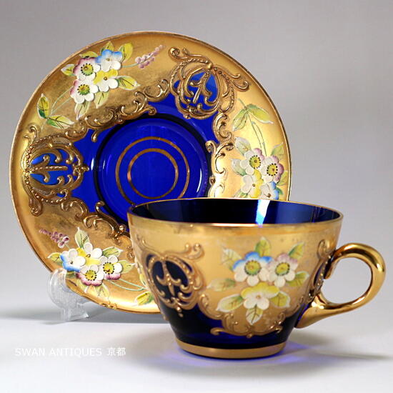 楽天市場】ベネチアン グラス ムラノ カップ＆ソーサー イタリア 24