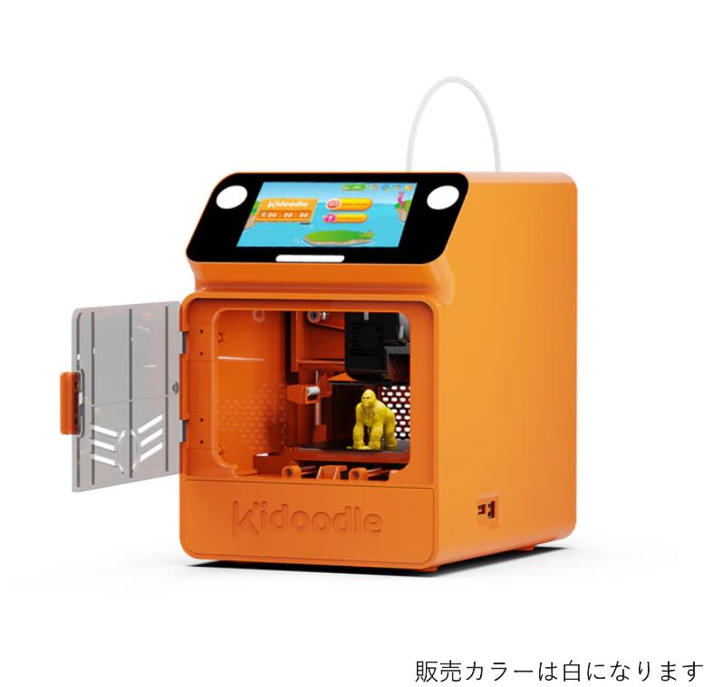 Kidoodle MiniBox A1 キッズ 3D印刷人 本体色つや白 繊維１個付き添い人 日本語ハウツー物同梱 客体年歯６歳以上 資料内臓 USB付