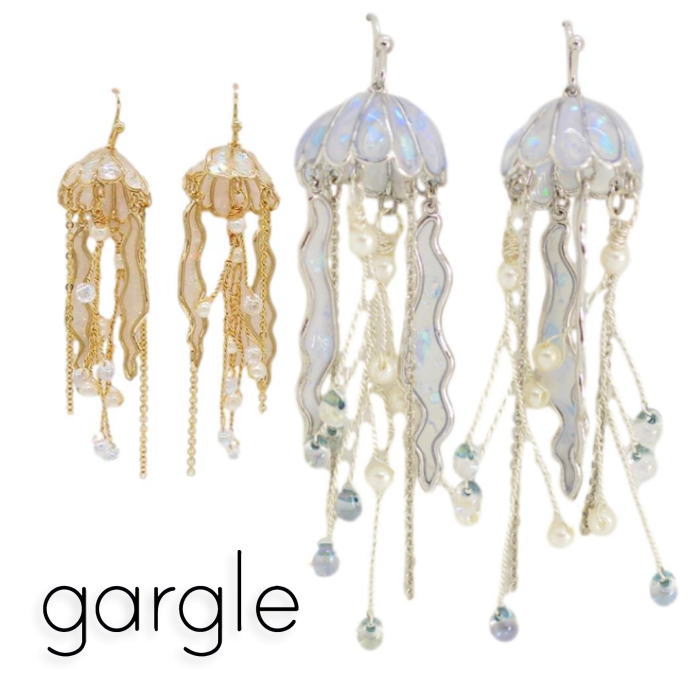 【クロリ】クラゲイヤリング Amazon | リング gargle ガーグル くらげ クラゲ rb13068 swaps