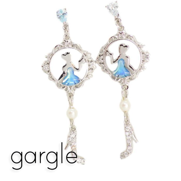 童話　シンデレラピアス 楽天市場】【シンデレラピアス】ガラスの靴とかぼちゃの馬車ピアス