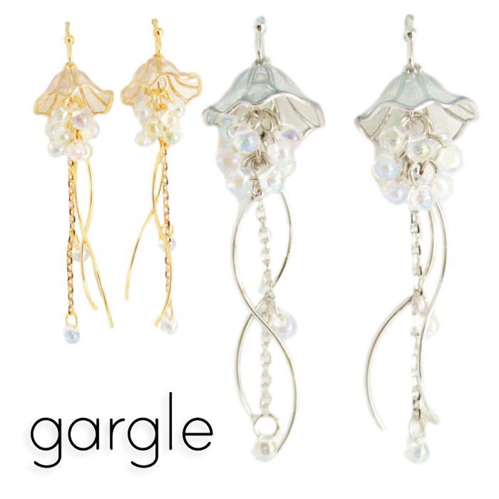 【そると】クラゲイヤリング 楽天市場】gargle ガーグル オーロラクラゲ ピアス PC14010 2504