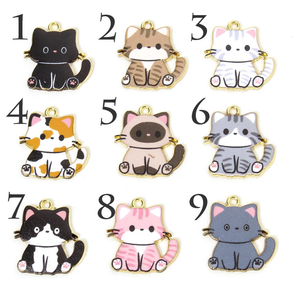 楽天市場】しっぽが動くネコちゃんチャーム 7種類☆かわいい