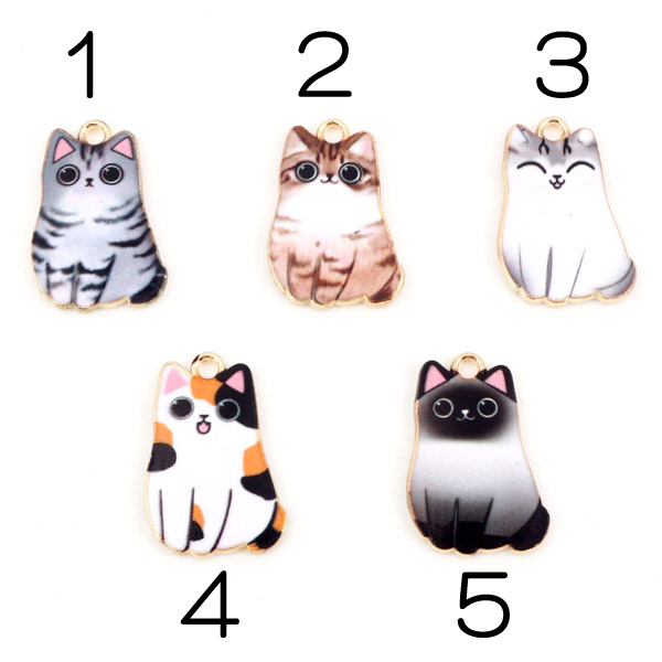 楽天市場】しっぽが動くネコちゃんチャーム 7種類☆かわいい