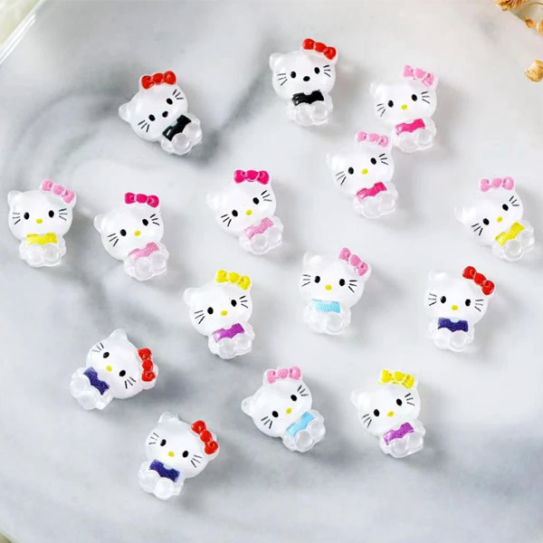 3dネイルパーツ デコパーツ いちご さくらんぼ うさぎ ねこ ネイルパーツ 楽天市場】ネイルサイズのネコとウサギのお顔パーツ 5個セット