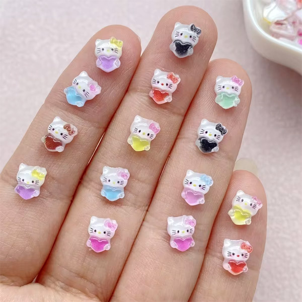 ネイルパーツ A-neko 楽天市場】ネイルサイズのキャラクターお顔パーツ 5個セット