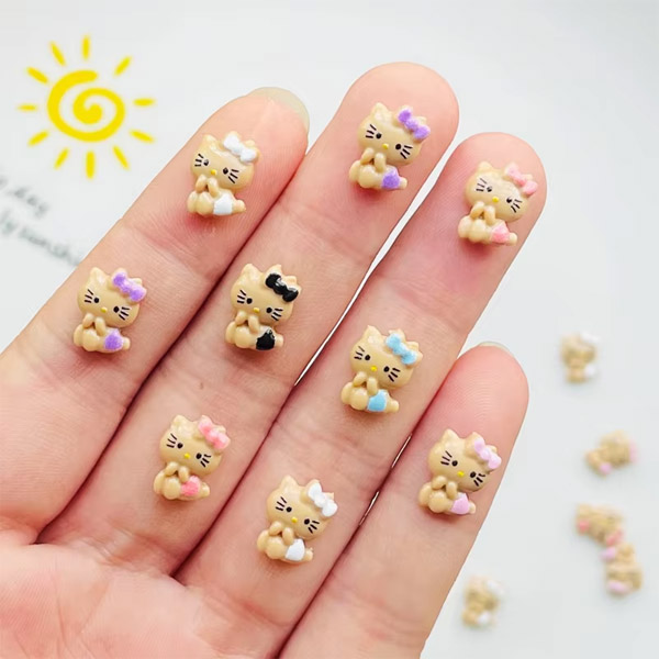 3dネイルパーツ デコパーツ いちご さくらんぼ うさぎ ねこ ネイルパーツ pctinyseveralanimals.jpg