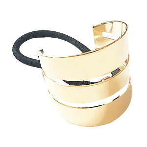 (YDH-0819g)【高品等日本製 10仕掛ける売りわたす】髪の毛天然ゴム付き添い人 髪の毛折り返し 間借り人金属元素 髪の毛輪っか ゴールド 髪の毛佩び物 デコ突っ支い棒
