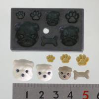 Kaminig132 粘土専用 粘土 ミニ パグ Miniモールド クレイアート 犬 ぷっくり Kaminig132 粘土専用 粘土 ミニ パグ Miniモールド クレイアート 犬 ぷっくり