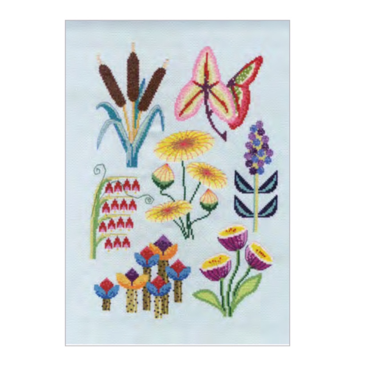 アンティークフランス 青い鳥のクロスステッチ刺繍 青糸刺繍ランナー リネンクロス 楽天市場】刺繍 輸入キット Haandarbejdets Fremme（フレメ