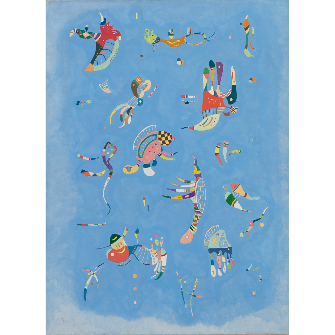 Swatch Abstract Blue Watch centre pompidou wassily kadinsky sky blue SUOZ342 - BLUE SKY, BY VASSILY KANDINSKY - Swatch® United States main image 4