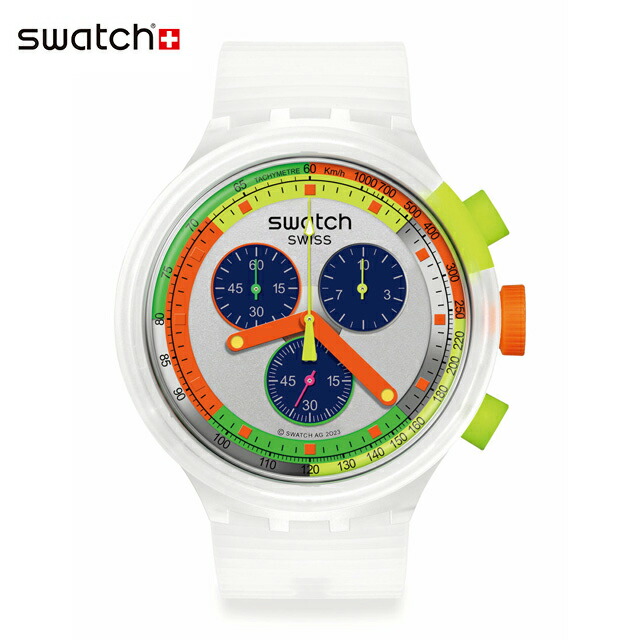 【公式】Swatch スウォッチ SWATCH NEON JELLY スウォッチ・ネオン・ジェリー SB02K100 メンズ レディース 腕時計 クオーツ アナログ 3気圧防水 透明 大きめ スイスブランド おしゃれ ギフト プレゼント｜スウォッチ公式オンラインストア 18,563円