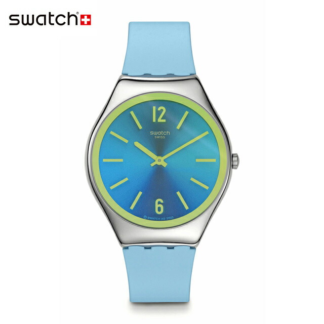 【お買い物マラソン期間はP10倍！】 【公式】Swatch スウォッチ MIDDAY SKY ミッドデー・スカイ SYXS156 メンズ レディース 腕時計 クオーツ アナログ 3気圧防水 ブルー スイスブランド おしゃれ ギフト プレゼント