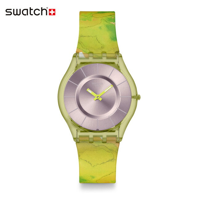 【お買い物マラソン期間はP10倍！】 【公式】Swatch スウォッチ PARADISE CANOPY パラダイス・キャノピー SS08G112 メンズ レディース 腕時計 クオーツ アナログ 3気圧防水 グリーン スイスブランド おしゃれ ギフト プレゼント
