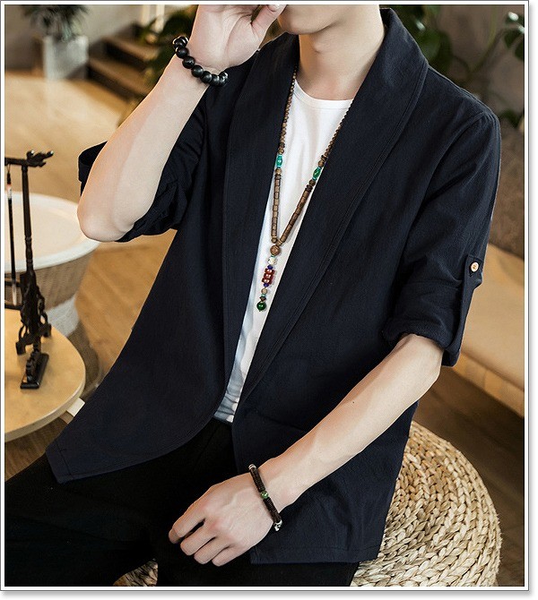 羽織 メンズ 法被 夏 祭り シャツ 和風 甚平 男性用 作務衣 半被 半纏 半袖 五分袖 七分袖 長袖 中国 刺繍 麻 おしゃれ トップス Kanal9tv Com