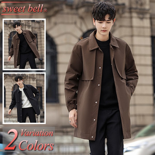 楽天市場】トレンチコート メンズ チェスターコート ステンカラー