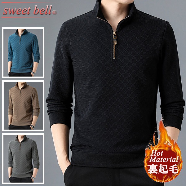 CPGゴルフ ハーフジップ ポロシャツ　XL相当 楽天市場】ポロシャツ メンズ 長袖 高品質 春 秋 冬 ハーフジップ