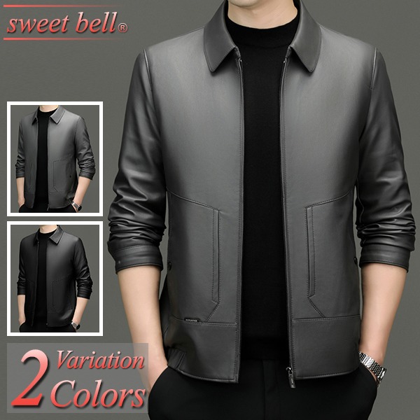 楽天市場】レザージャケット メンズ ライダースジャケット PUレザー 革