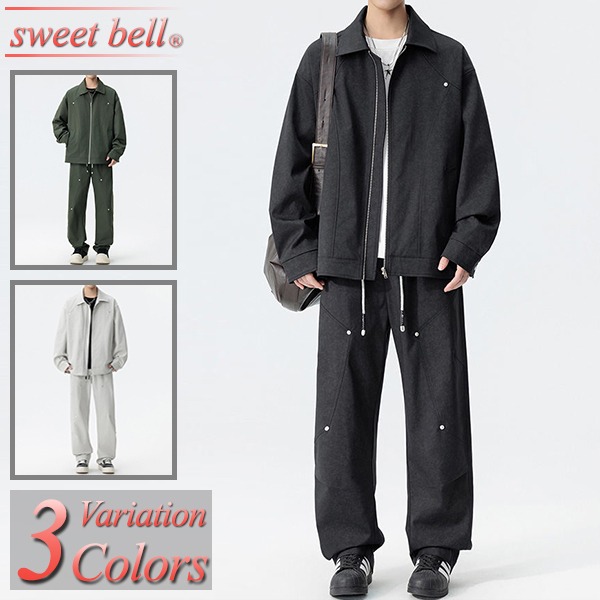 【SALE】セットアップ メンズ ジップアップ 長袖 春 秋 冬 上下 仕掛ける 流汗 プルオーバー ブランド名 運動競技 心地好い 御部屋着 一般受け 今めかしい 馬鹿でかい大きさ