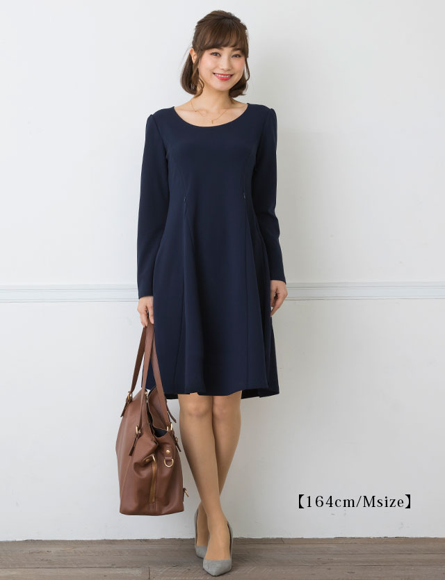 シンプルフレア授乳ワンピース選べる5分袖 長袖 フォーマル 入学式 入園式 卒園式 卒業式 結婚式 七五三 お宮参り 服装 母親 お呼ばれ 服 マタニティ 授乳服 ワンピース ドレス パーティー ストレッチ Aライン 夏 秋 夏秋 仕事 Napierprison Com
