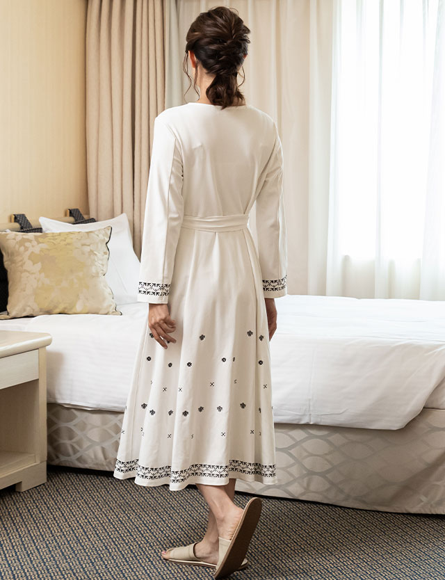 新作入荷 刺繍 マタニティ パジャマ 春夏 前開き ワンピース 大きいサイズ ルームウェア 入院 授乳 マタニティパジャマ 春 夏 秋 冬 秋冬 長袖 可愛い おしゃれ コットン 送料無料 Qdtek Vn