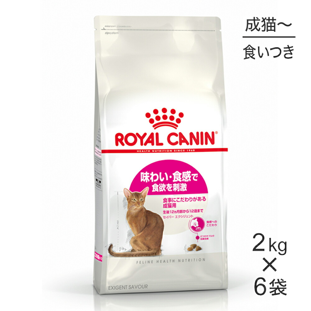 ■最大ポイント10倍【要ｴﾝﾄﾘｰ】【2kg×6袋】ロイヤルカナン FHN セイバー エクシジェント 食事にこだわりがある成猫用 生後12ヵ月齢から12歳まで (猫・キャット)[正規品]