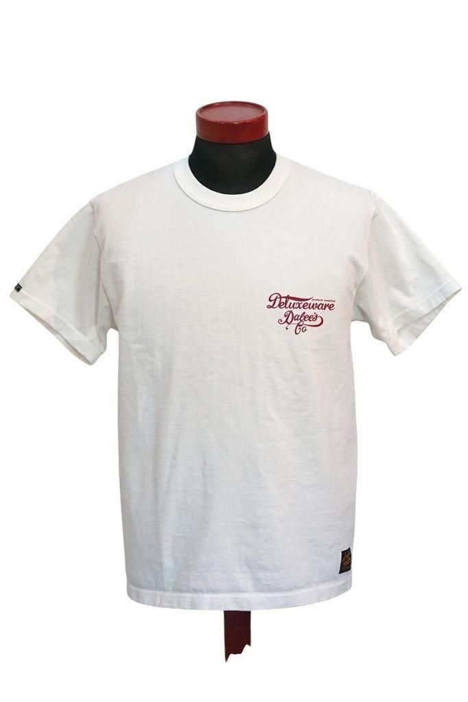 DELUXEWARE (デラックスウエア)　半袖Tシャツ　BRG-DD5　"DELUXEWARE & DALEE'S"　ホワイト｜Sweet Sue