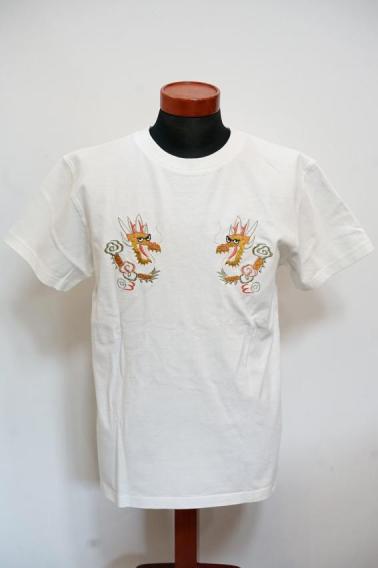 TAILOR TOYO (テーラー東洋)　スカTシャツ　TT79390　"GOLD DRAGON"　ホワイト　東洋エンタープライズ｜Sweet Sue