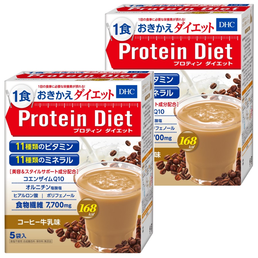 コーヒー牛乳10袋 DHC プロテインダイエット - ダイエット食品