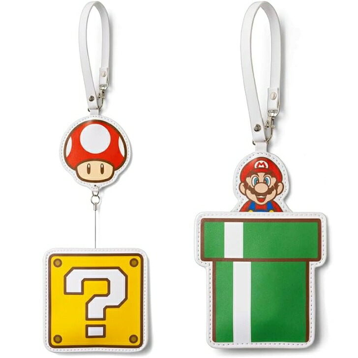 ☆スーパーマリオ スーパーキノコ マリオ ICカードケース 新品 かわいい 任天堂 日用品 プレゼント 送料無料 メール便発送