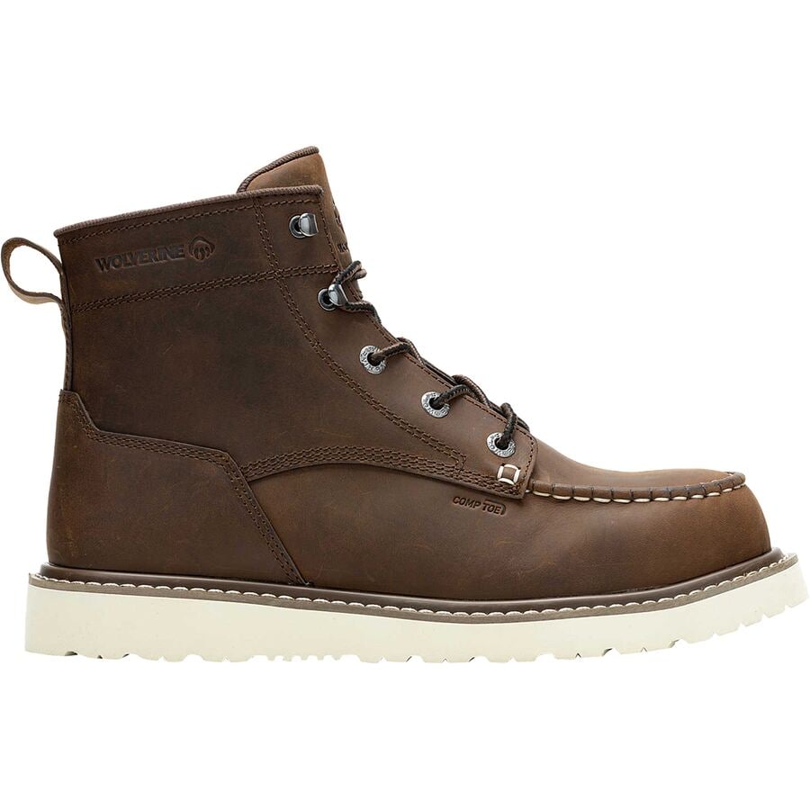 (取寄) ウルヴァリン メンズ トレード ウェッジ アンライン コンポジット-トゥ ワイド ブーツ - メンズ Wolverine men Trade Wedge Unlined MocToe Composite-Toe Wide Boot - Men's Tan画像
