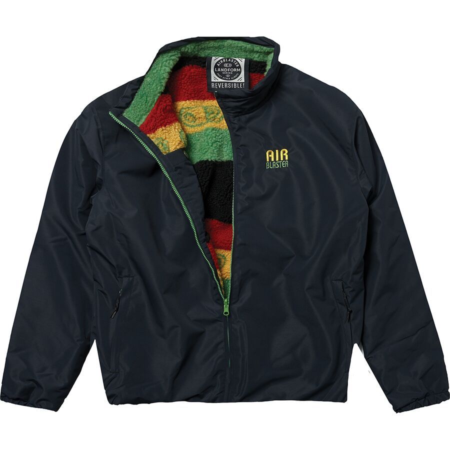 (取寄) エアブラスター メンズ ダブル パフ ジャケット - メンズ Airblaster men Double Puff Jacket - Men's Max Rasta Stripe