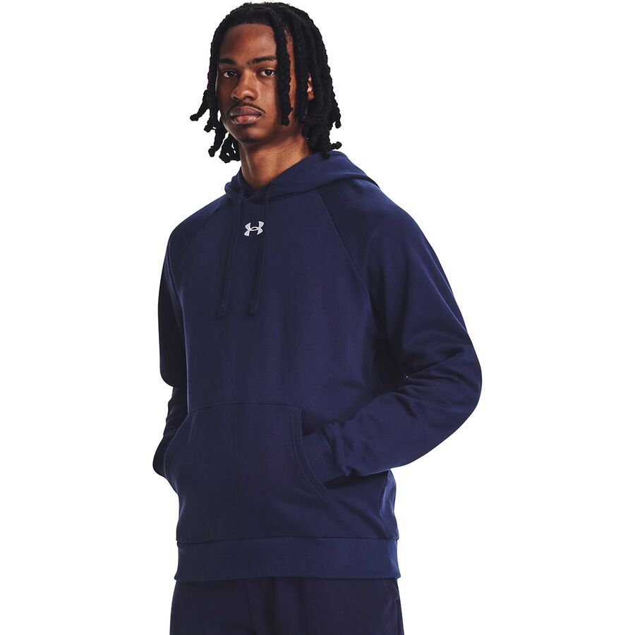 (取寄) アンダーアーマー メンズ ライバル フリース ブーディ - メンズ Under Armour men Rival Fleece Hoodie - Men's Midnight Navy/White