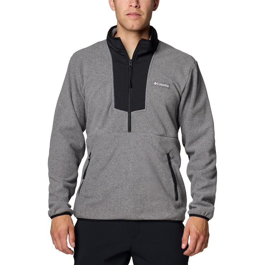 (取寄) コロンビア メンズ セコイア グローブ 1/2-ジップ フリース - メンズ Columbia men Sequoia Grove 1/2-Zip Fleece - Men's City Grey Heather/Black
