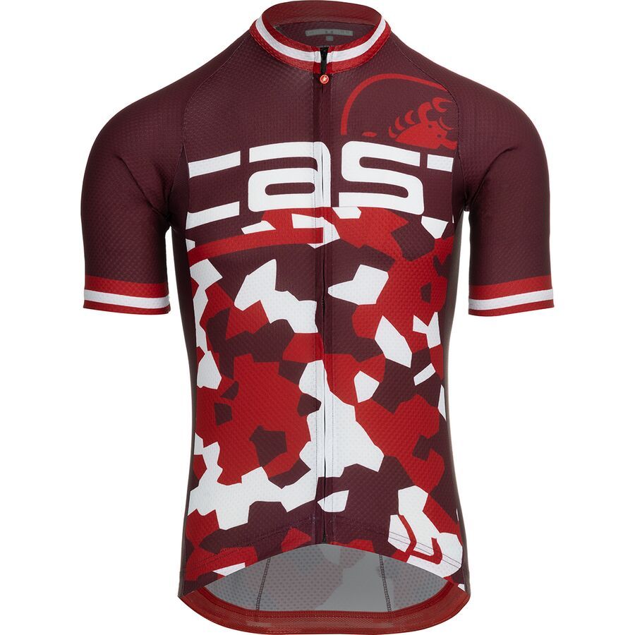 (取寄) カステリ メンズ アタッコ リミテッド エディション ジャージ - メンズ Castelli men Attacco Limited Edition Jersey - Men's Deep Bordeaux/Rich Red/White