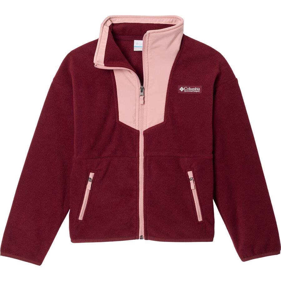 (取寄) コロンビア キッズ セコイア グローブ フルジップ フリース ジャケット - キッズ Columbia kids Sequoia Grove Full-Zip Fleece Jacket - Kids' Rich Wine/Eraser Pink