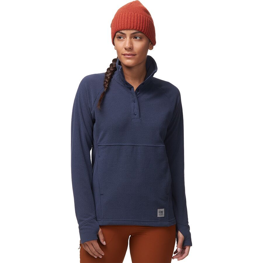 (取寄) アウトドア リサーチ レディース トレイル ミックス スナップ プルオーバー - ウィメンズ Outdoor Research women Trail Mix Snap Pullover - Women's Naval Blue