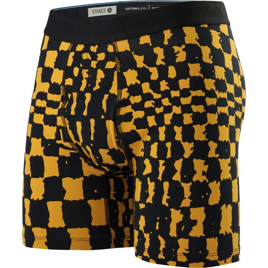 (取寄) スタンス メンズ ワープ チェック ボクサー ブリーフ - メンズ Stance men Warp Check Boxer Brief - Men's Gold