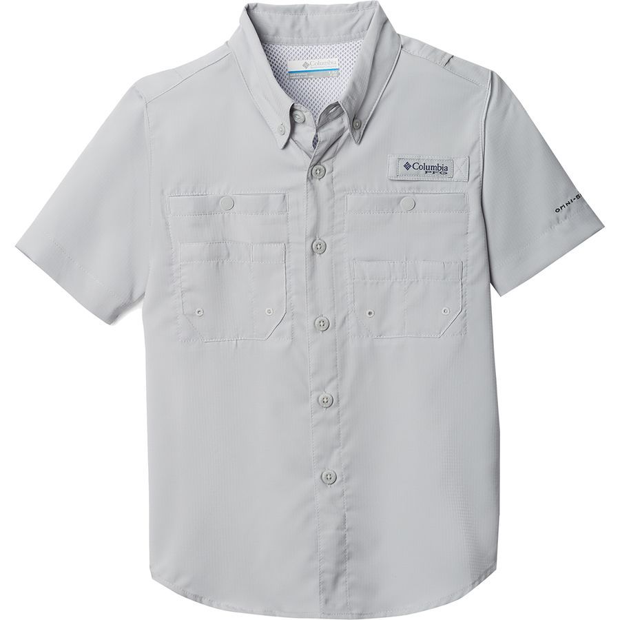 (取寄) コロンビア ボーイズ タミアミ ショートスリーブ シャツ - ボーイズ Columbia boys Tamiami Short-Sleeve Shirt - Boys' Cool Grey