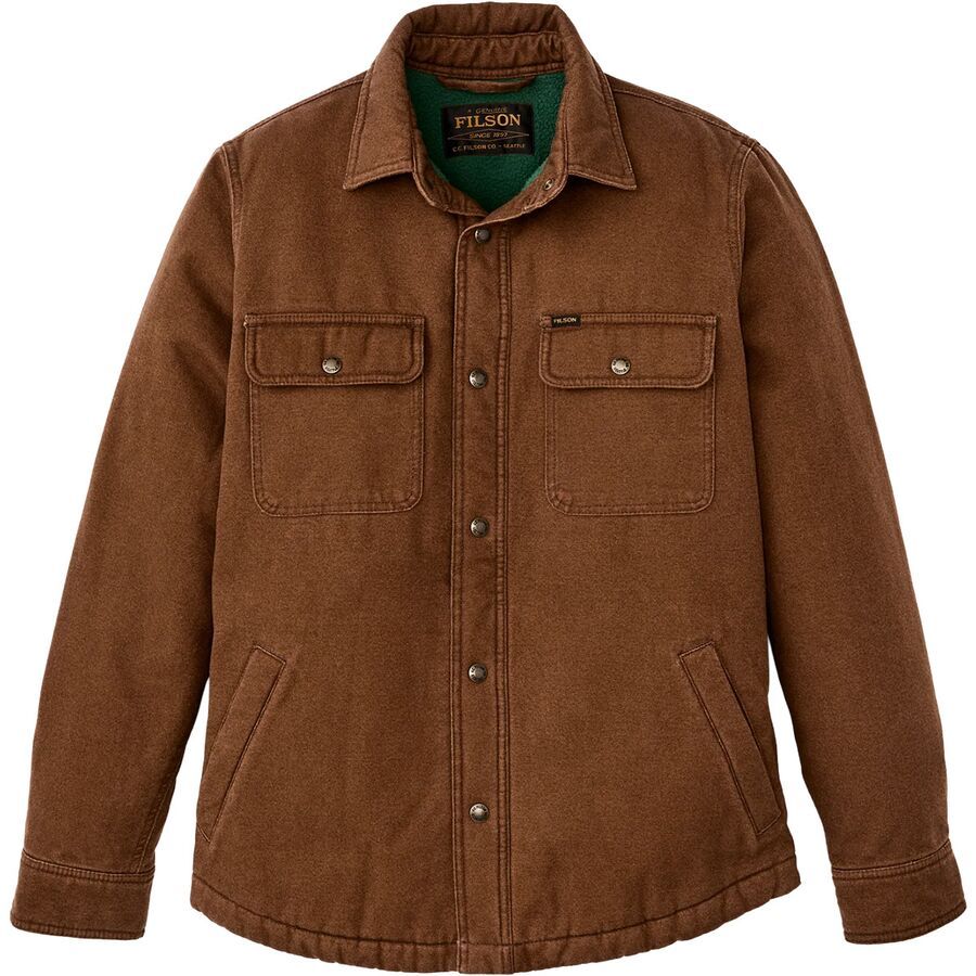 (取寄) フィルソン メンズ フリース ライン ジャック-シャツ - メンズ Filson men Fleece Lined Jac-Shirt - Men's Brown
