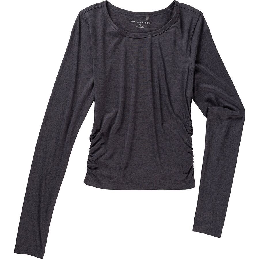 (取寄) トラヴィスマシュー レディース スカイライン ジャージ ロング-スローブ トップ - ウィメンズ TravisMathew women Skyline Jersey Long-Sleeve Top - Women's Heather Graystone