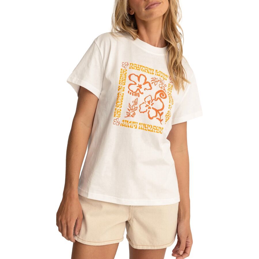 (取寄) リズム レディース アイランダー バンド T-シャツ - ウィメンズ Rhythm women Islander Band T-Shirt - Women's White