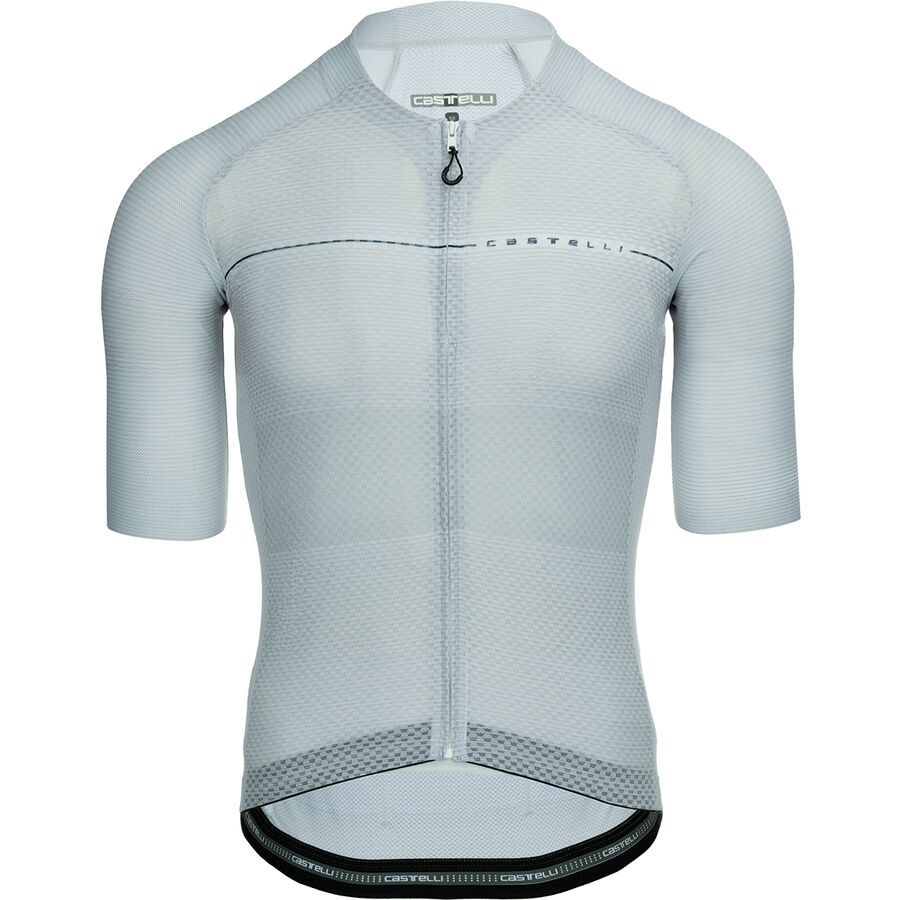 (取寄) カステリ メンズ クライマーズ A/C リミテッド エディション ジャージ - メンズ Castelli men Climber's A/C Limited Edition Jersey - Men's Silver Gray/Belgium Blue